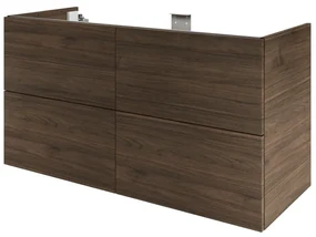 Mobile da bagno sotto lavabo SENSEA Neo lucido L 120 x H 64 x P 48 cm 4 cassetti, lavabo non incluso