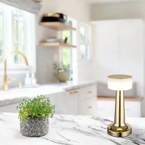 Globo 58447M - Lampada da tavolo LED dimmerabile con funzione Touch ANGELIKA LED/1W/3,7V oro