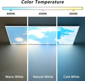 Brilagi - plafoniera LED dimmerabile SLIMFRAME LED/80W/230V 120x60 cm argento/blu + telecomando