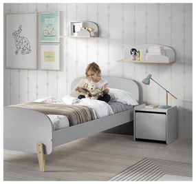 Comodino grigio Kiddy - Vipack