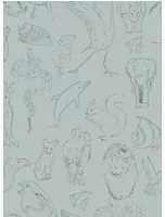 Coordonne Carta da parati Zoology - Aqua
