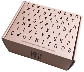 Tazza per bebè rosa Cresci con la tua tazza Grow with Your Cup - Design Letters