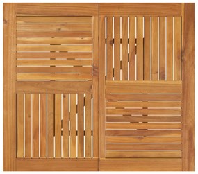 Tavolo da giardino 85x85x75 cm legno massello di acacia