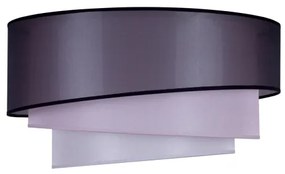 Duolla - Plafoniera TRIO 1xE27/15W/230V diametro 45 cm nero/rosa/argento