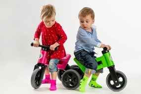 Funny Wheels - Bicicletta senza pedali 2 in 1 RIDER SPORT rosa/nera