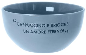 Ciotola 14 cm scritta Quotes blu chiaro
