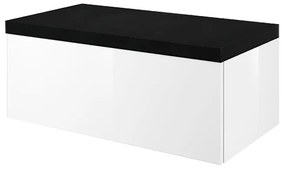 Mobile da bagno sotto lavabo Neo Line bianco L 90 x H 65 x P 48.5 cm, lavabo non incluso