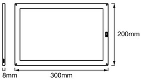Ledvance - Luce LED dimmerabile sottopensile con sensore CABINET LED/8W/230V