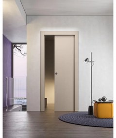 Porta scorrevole Capri avorio L 70 x H 210 cm reversibile