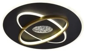 Plafoniera LED dimmerabile LED/80W/230V nero + telecomando