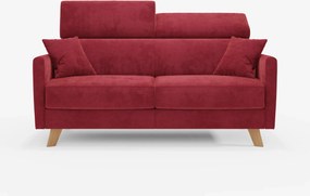 Francy divano letto con poggiatesta regolabili - 100% sfoderabile in elegante tessuto smacchiabile T30