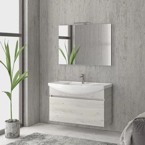 Mobile bagno 100cm sospeso con cassetto scorrevole BN-100B - KAMALU