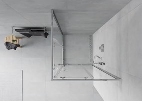 Mexen Rio cabina doccia quadrata 80 x 80 cm, trasparente, cromo - 860-080-080-01-00