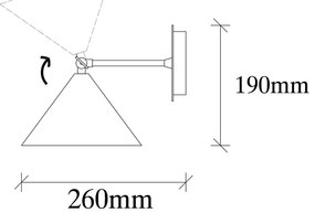 Lampada da parete bianca Berceste – Opviq lights