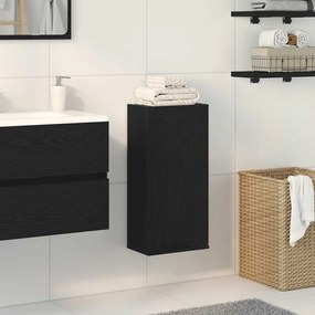 Armadio A Muro Rovere Nero 32x20x67 Cm İn Legno Multistrato /