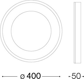 Ideal Lux - Plafoniera LED PLANET LED/20W/230V CRI 90 Ø 40 cm bianco