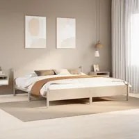 Letto senza Materasso 180x200 cm in Legno Massello di Pino 855582