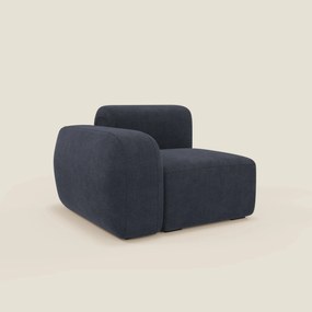 BonBon modulo terminale 105 cm sinistro o destro - tessuto smacchiabile T23 blu ardesia