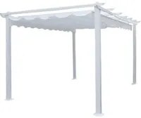 Gazebo da giardino bianco Astoria Cosma, in ferro