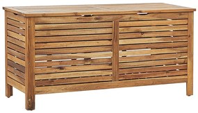 Cesta da giardino legno acacia chiaro 130 x 64 cm RIVIERA Beliani