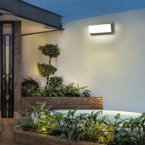 Brilagi-LED Applique da esterno con sensore BRICKY LED/12W/230V grigio IP54