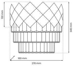 Applique CARISMA 2xE14/40W/230V cromo lucido