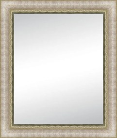 Specchio rettangolare in legno avorio 92 x 132 cm