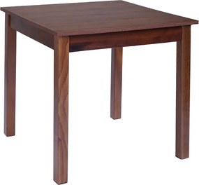 Tavolo fisso in legno con gamba quadrata RISTORANTE misura 90x90 NOCE