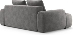 Divano grigio con rivestimento in velluto 200 cm Linz – Cosmopolitan Design