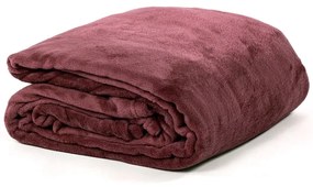 Copriletto bordeaux in micropanno per letto matrimoniale 220x240 cm Cosy - Tiseco Home Studio