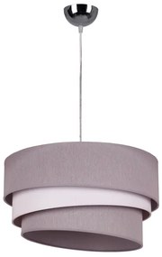 Duolla - Lampadario a sospensione con filo TRIO 1xE27/40W/230V diametro 45 cm grigio/bianco