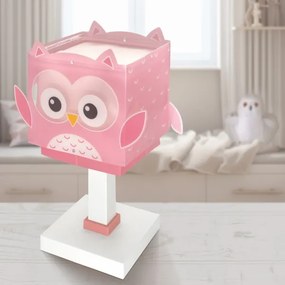 Dalber 64481N - Lampada da comodino LED per bambini LITTLE OWL 1xG4/4W/230V rosa