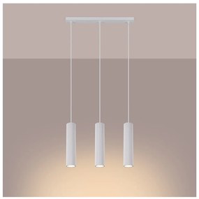 Lampadario bianco Gleam – Sollux