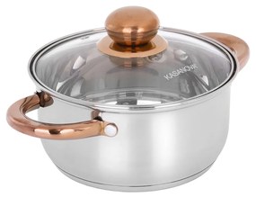 Casseruola 18 cm acciaio inox Meravigliosa con coperchio