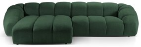 Divano angolare verde (con penisola a sinistra) Diana – Micadoni
