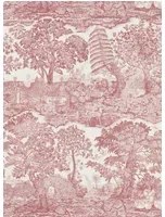 Sanderson Carta da parati Highgrove Toile - Madder Rose