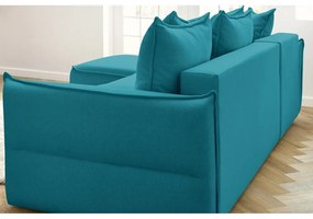 Divano letto angolare turchese (angolo sinistro) Leon - Bobochic Paris