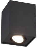 Plafoniera Biscuit Nero Cubo Spot GU10 Orientabile Trio Lighting