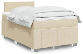 Giroletto A Molle Con Materasso Crema 120x200 Cm İn Tessuto /