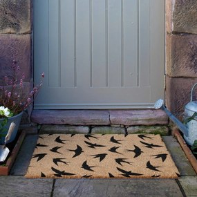 Zerbino in fibre di cocco 40x60 cm Swallows – Artsy Doormats