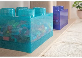 Scatola per bambini azzurra in plastica 25x25x18 cm – LEGO®
