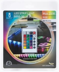 Aigostar - Striscia LED RGB Dimmerabile 3m LED/24W/12/230V IP65 + TC