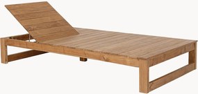 Lettino prendisole doppio in legno di teak Honolulu