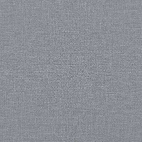 Set di divani 2 pz con cuscini grigio chiaro in tessuto