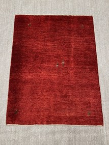 Gabbeh Tappeto 90x120 Rosso (Iran) Annodato A Mano