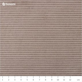 Modulo divano in velluto a coste beige (angolo destro) Sting - Scandic