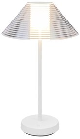 Lampada da Tavolo Ricaricabile 1.5W Bianco Caldo Dimmerabile - Bianca