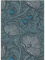Little Greene Carta da parati Poppy Trail - Air Force Blue