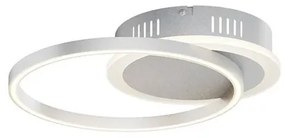 Uzma LED Plafoniera Satin Nickel - Lindby