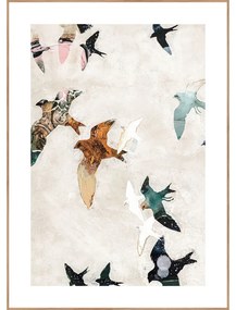 Dipinto 30x40 cm Abstract Birds - Malerifabrikken